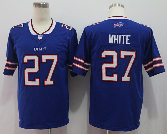 Men Buffalo Bills #27 White Blue Vapor Untouchable Limited 2020 Player NFL Jersey->buffalo bills->NFL Jersey